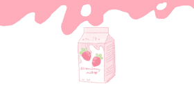 my strawberry milk drawing