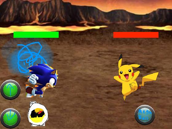 sonic vs pikachu first battle 1