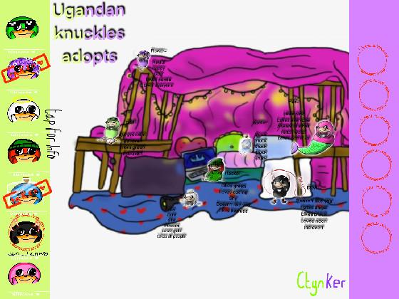 Ugandan Knuckles adopts! by Ctynker! 1