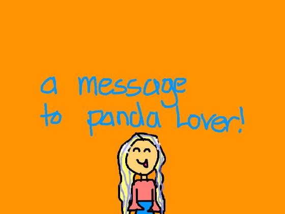 To pand lover!