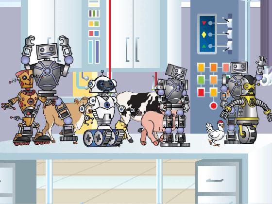 Animal And Robot Dance Party