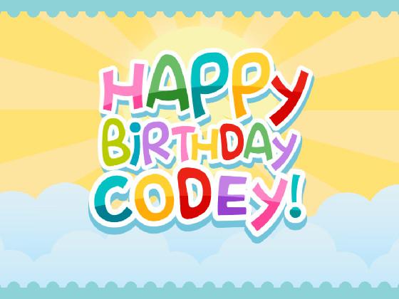 HAPPY BIRTHDAY CODEY!!