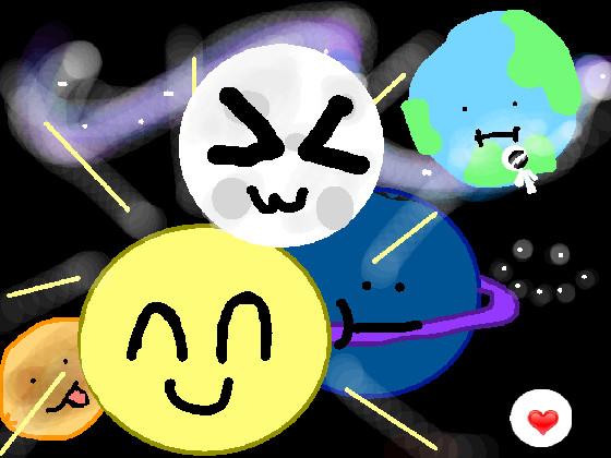 Wholesome planets drawing