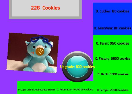 Gray clicker cookie