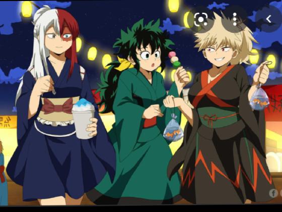 bakugo,deku,shoto as girls