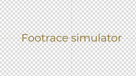 Footrace simulator