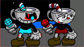 cuphead and mugmanexe  in fnf