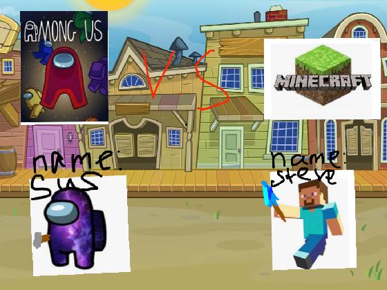 Among us v.s. minecraft