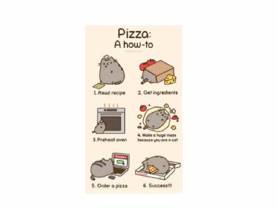 pusheen pizza