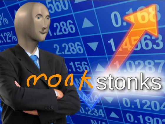 stonks are up on monkey