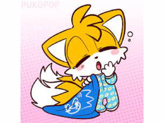 Sleepy baby tails fanart