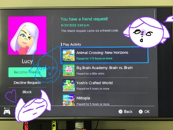 A Friend Request!? From Lucy!? 1 1