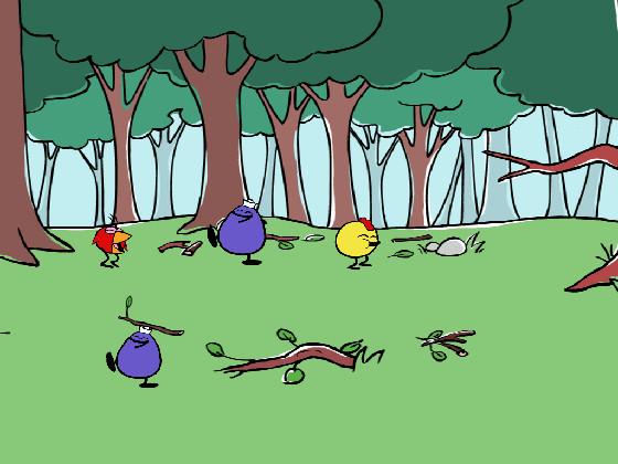 peeps in forest