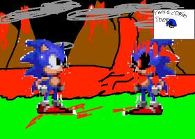 sonic vs sonic.exe(pt.1)