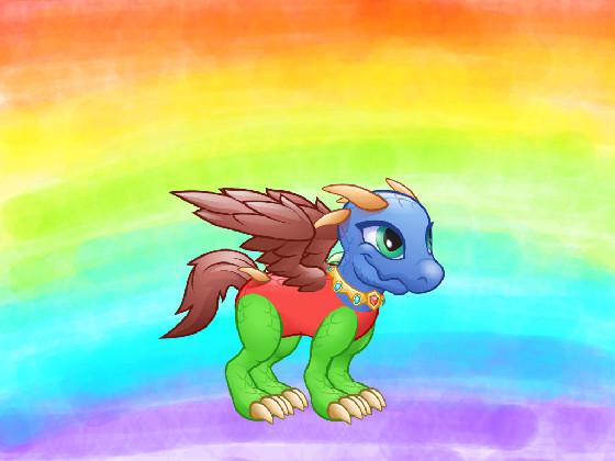 Rainbow Dino 1