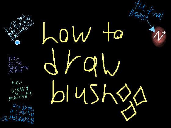 how to draw blush