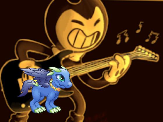 bendy playing guitar 1