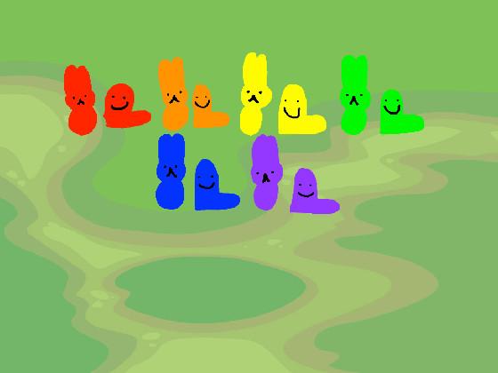 Rainbow peeps