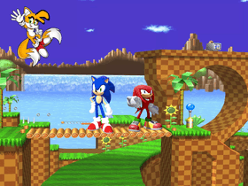 Sonic and Speedie and Knuckles