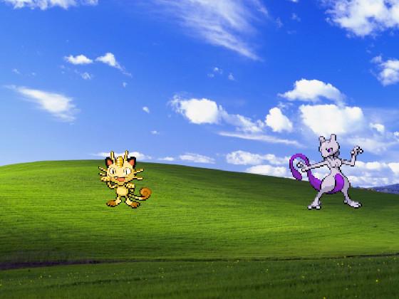 Meowth and mewtwo