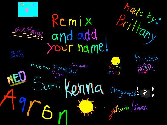 remix add your name 1