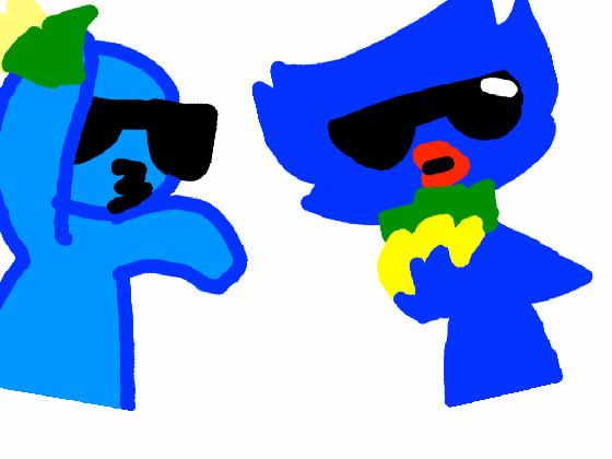 huggy and blue swag 1