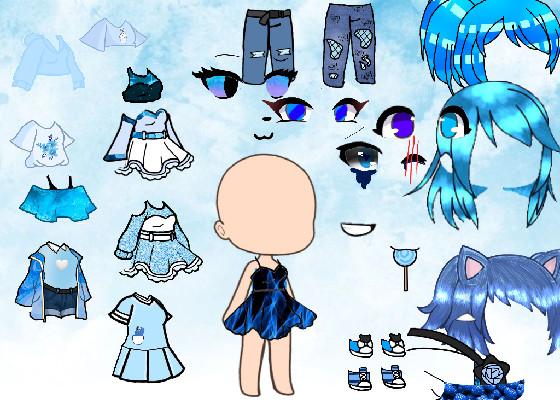 gacha drees up blueberry 1