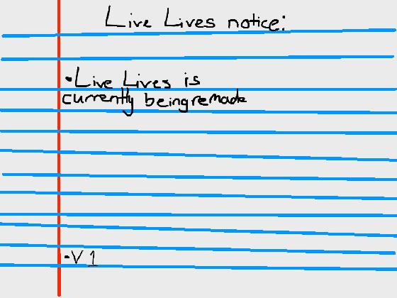 Live lives notice board