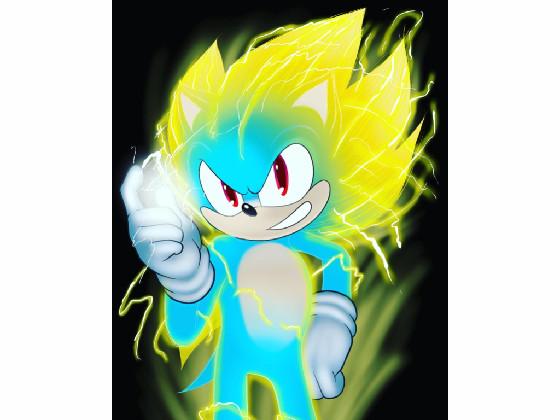 half super half normal sonic