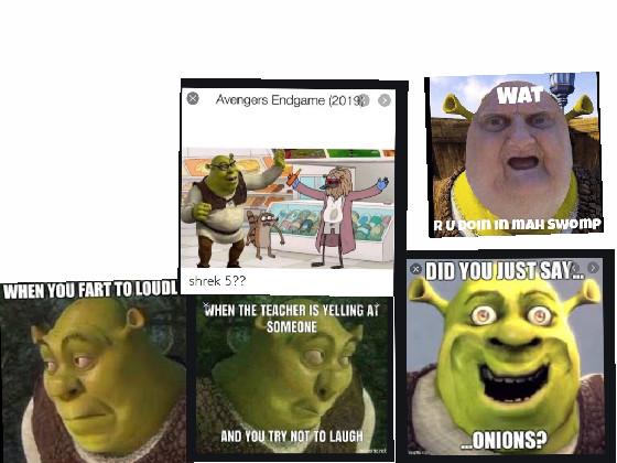 the memes of shrek lol  1