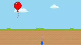 Dart and balloon game