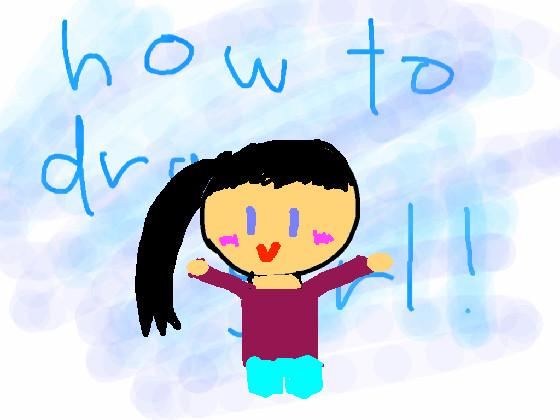 How to draw a girl