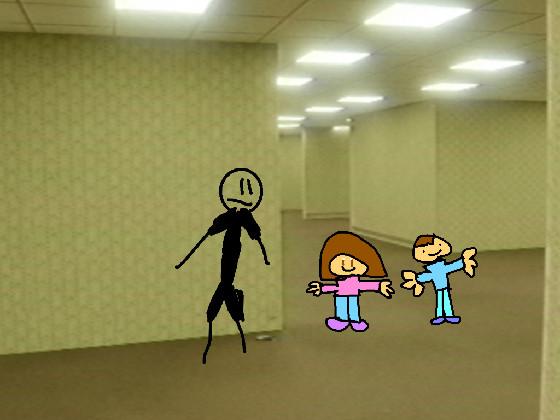 Add your oc t posing in the backrooms 1