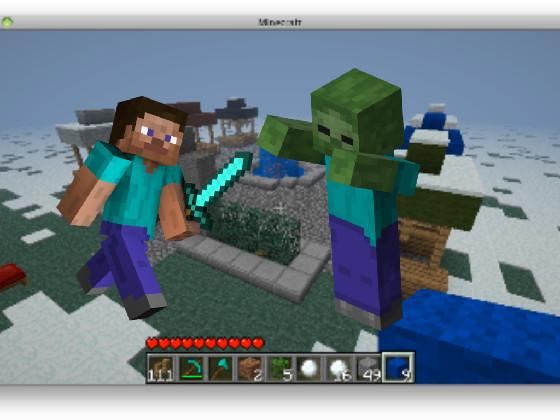 Minecraft zombie Fight Pro 1