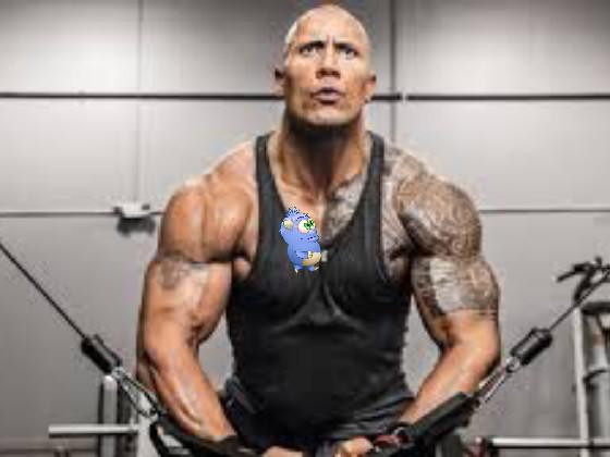 the rock is working out