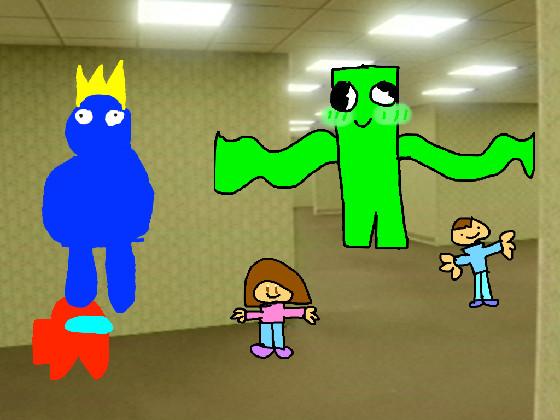 Add your oc t posing in the backrooms 1 1