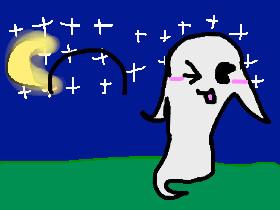 •Draw a cute ghost•