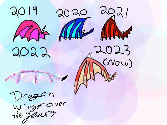 Dragon wings Over the years