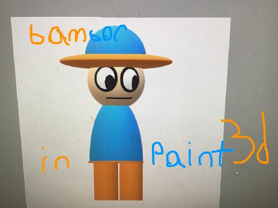 bambor in paint 3d