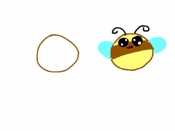 how to draw cute bee