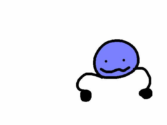 blue guy jumping