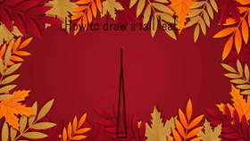 How to draw a fall leaf.