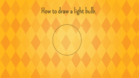 How to draw a light bulb.