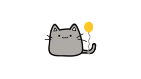 cat n baloon