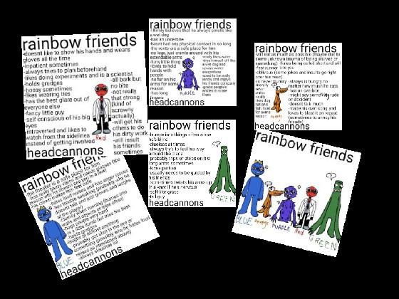 Rainbow friends described.