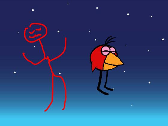 me dancing at a bird