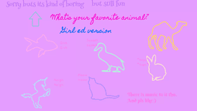 Whats your favorite animal? girl version