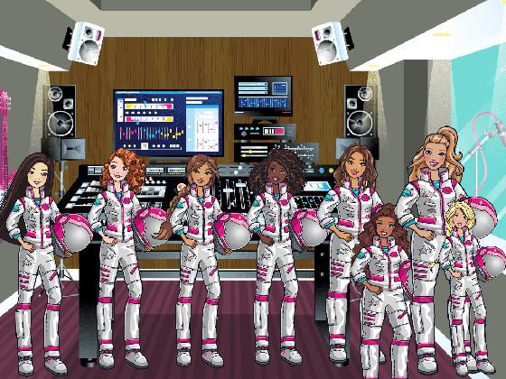 Barbie Astronauts play music 