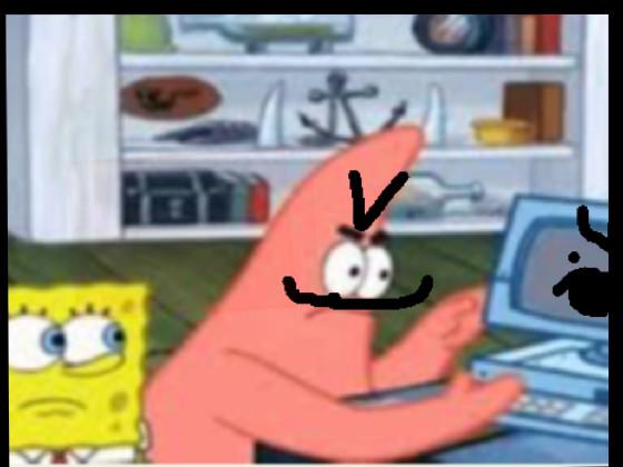 Patrick destroyed Mr. Krabs computer 1