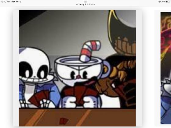 cuphead,bendy and henry